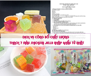 CÔNG BỐ CHẤT LƯỢNG THẠCH 7 MÀU SHICHISAI JELLY NHẬP KHẨU TỪ NHẬT